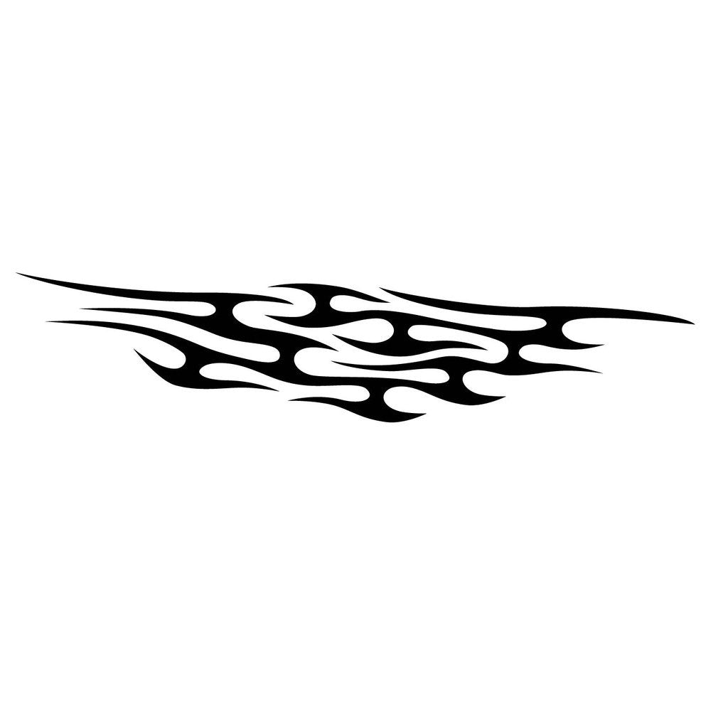 Picniva Style 340 Racing Side Stripe Vinyl Decals, 20 x 90 in, 2 Pc