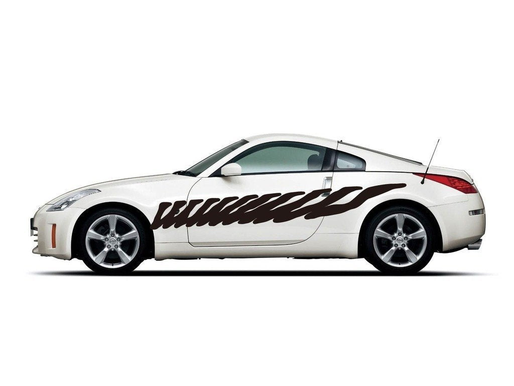 Picniva Style 137 Racing Side Stripe Vinyl Decals, 11 x 93 in, 2 Pc