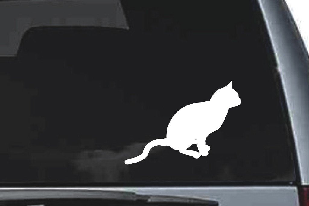 Picniva British Shorthair Cat Sty1 Vinyl Car Window Decal, Approx 5 in
