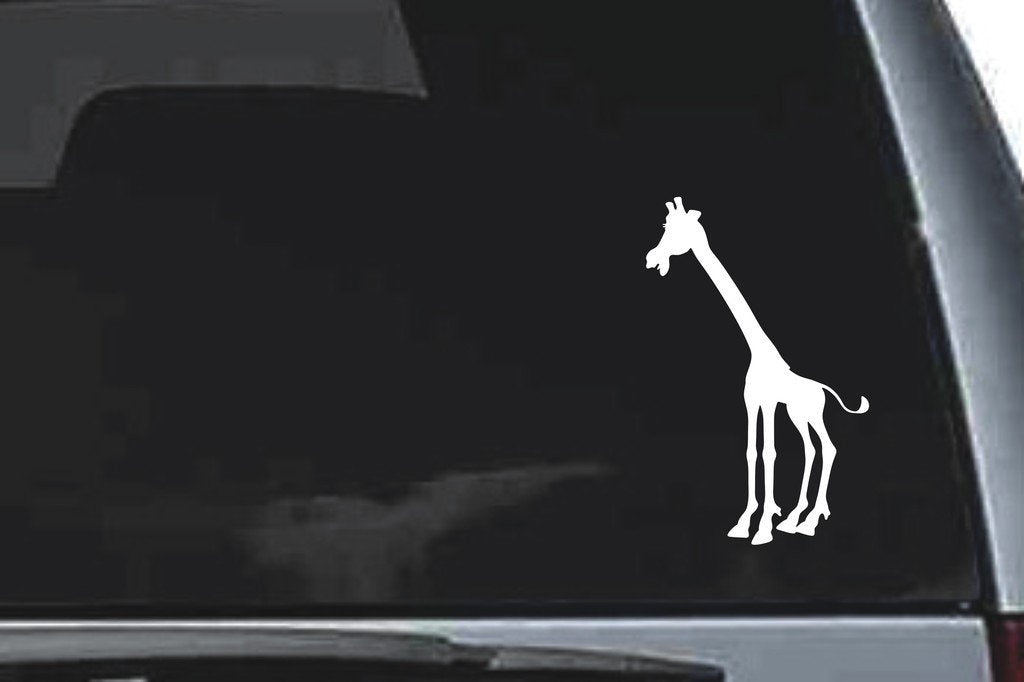 Picniva Giraffe Sty7 Vinyl Car Window Decal, Approx 5 in