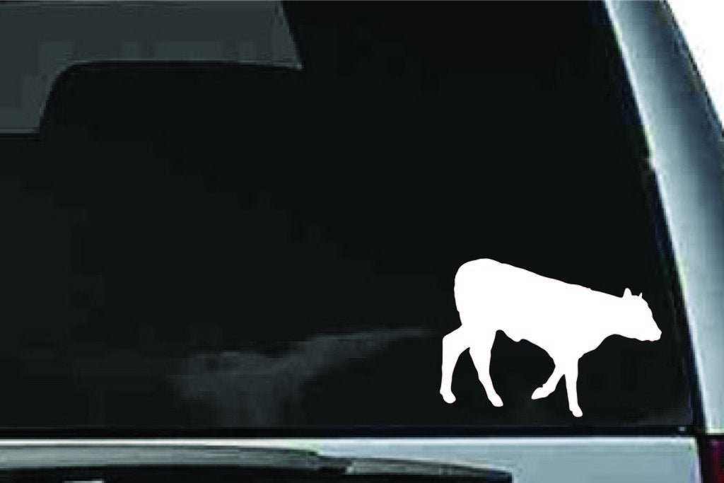 Picniva Cow Sty100 Vinyl Car Window Decal, Approx 5 in
