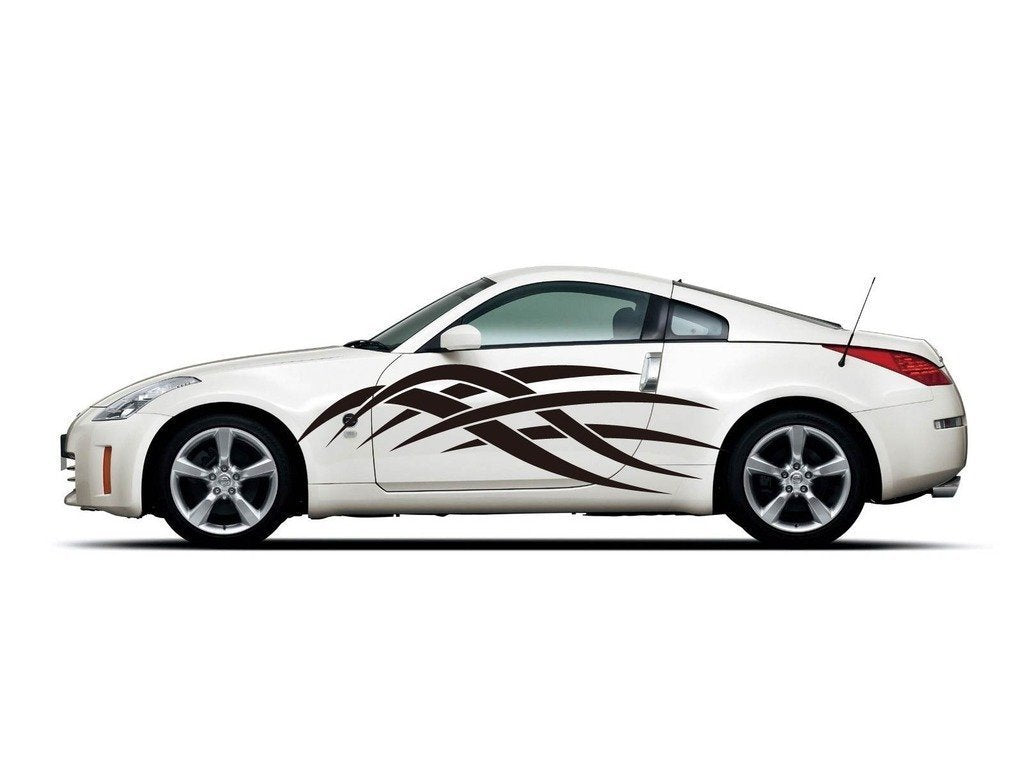 Picniva Style 366 Racing Side Stripe Vinyl Decals, 22 x 73 in, 2 Pc