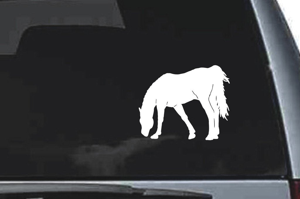 Picniva Horse Sty1 Vinyl Car Window Decal, Approx 5 in