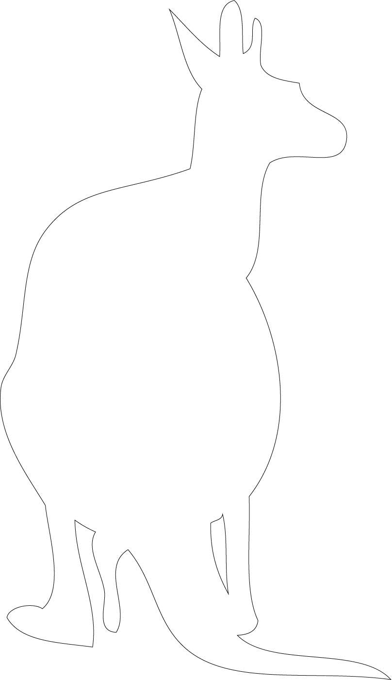 Decaltor Kangaroo Vinyl Decal for Car Window Laptop, 5 in