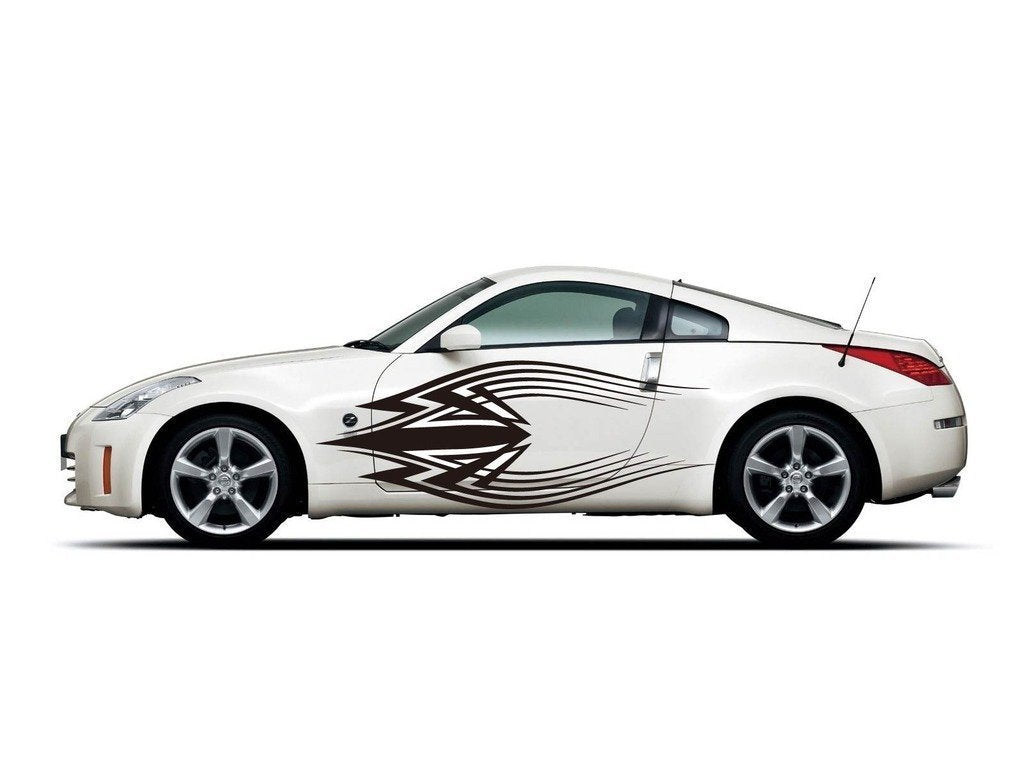 Picniva Style 240 Racing Side Stripe Vinyl Decals, 22 x 52 in, 2 Pc