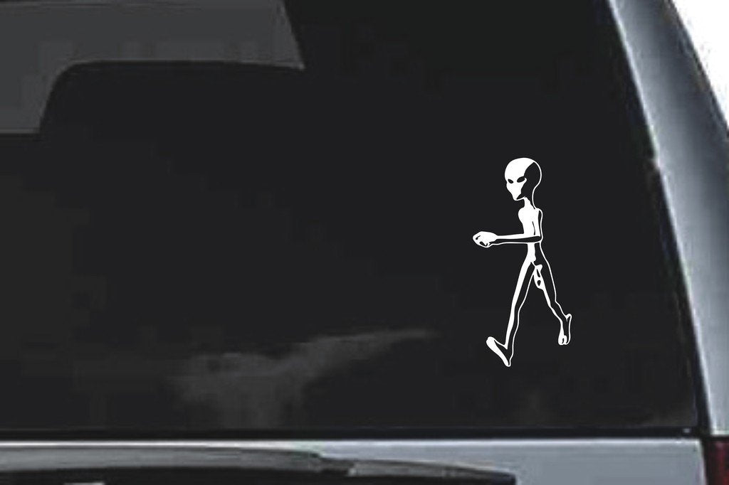 Picniva Alien Sty5 Vinyl Car Window Decal, Approx 5 in