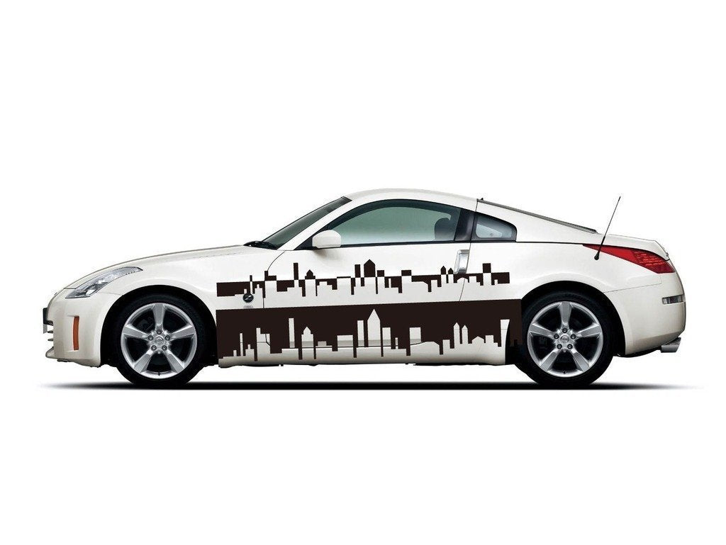 Picniva sty487 Car Body Side Stripes Vinyl Graphics Sticker Decals 2 Pcs