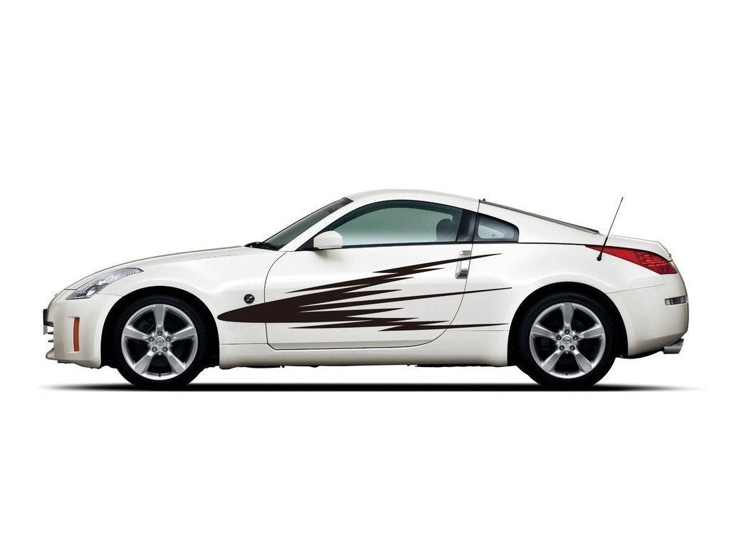 Picniva Style 183 Racing Side Stripe Vinyl Decals, 22 x 65 in, 2 Pc