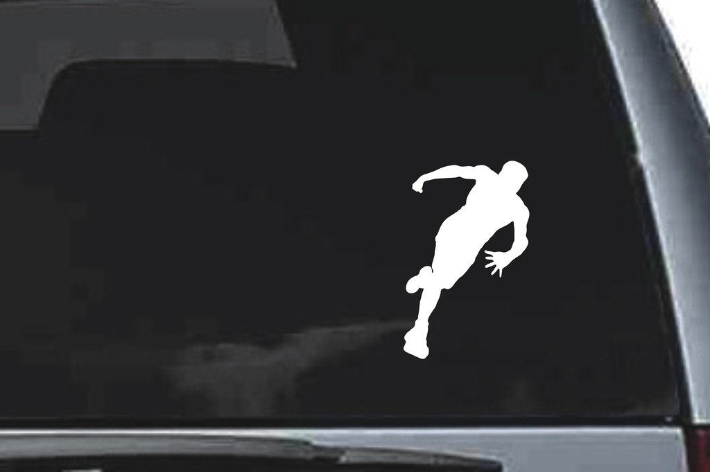 Picniva Running Sty12 Vinyl Car Window Decal, Approx 5 in