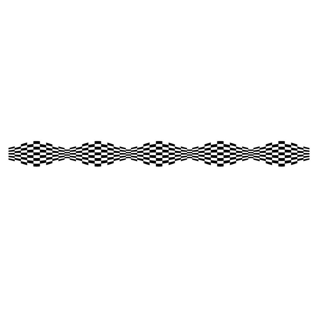 Picniva Style 162 Racing Side Stripe Vinyl Decals, 8 x 91 in, 2 Pc