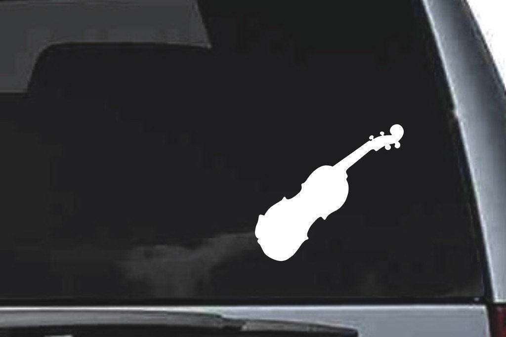 Picniva Fiddle Sty2a Vinyl Car Window Decal, Approx 5 in