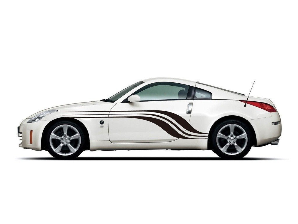Picniva Style 185 Racing Side Stripe Vinyl Decals, 22 x 110 in, 2 Pc