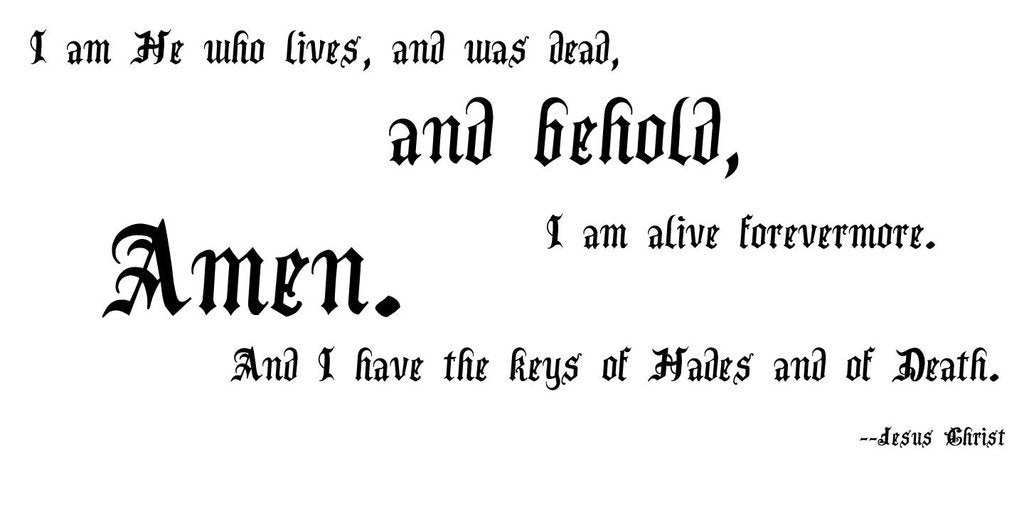 Picniva Jesus Christ I Am He Who Quote Vinyl Wall Decal, Approx 20 x 10 in