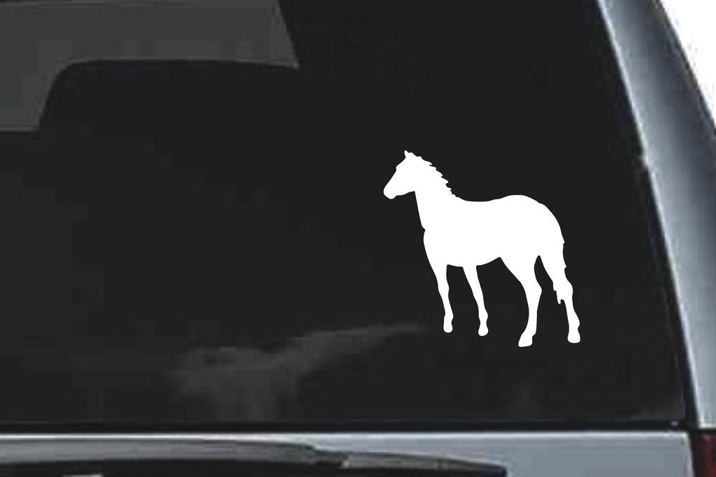 Picniva Horse Sty18 Vinyl Car Window Decal, Approx 5 in