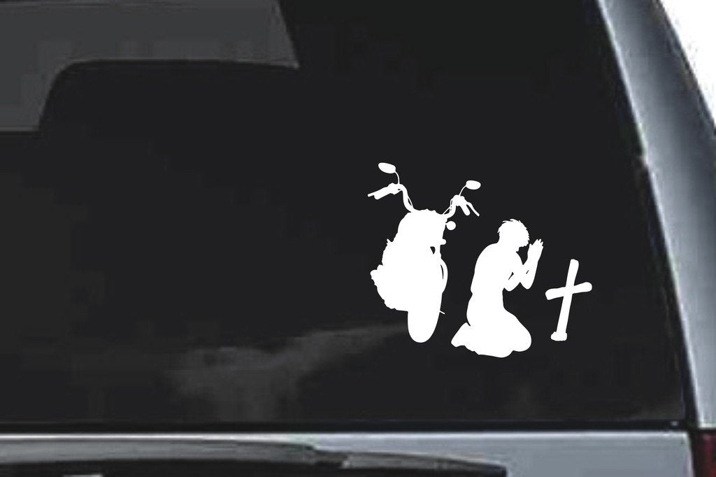 Picniva Motorcycle Sty6 Vinyl Car Window Decal, Approx 5 in