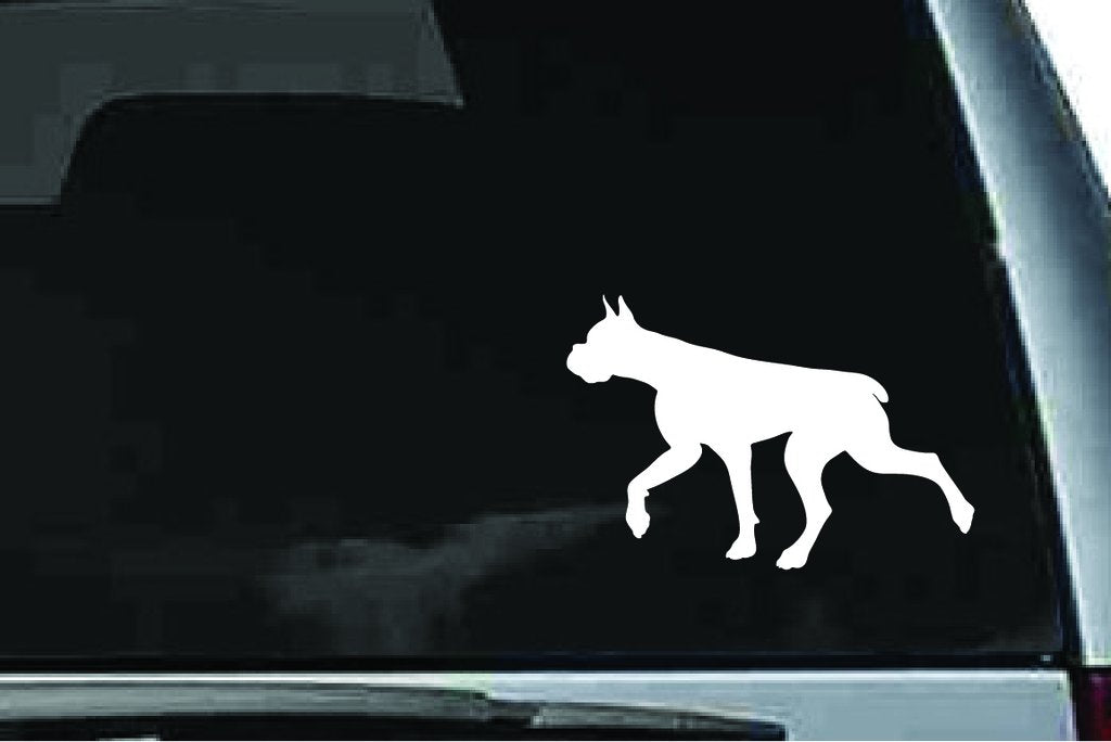 Picniva Boxer Dog Sty30 Vinyl Car Window Decal, Approx 5 in
