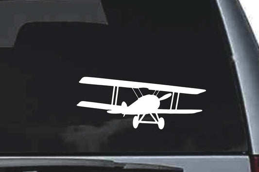 Picniva Biplane Sty2a Vinyl Car Window Decal, Approx 5 in