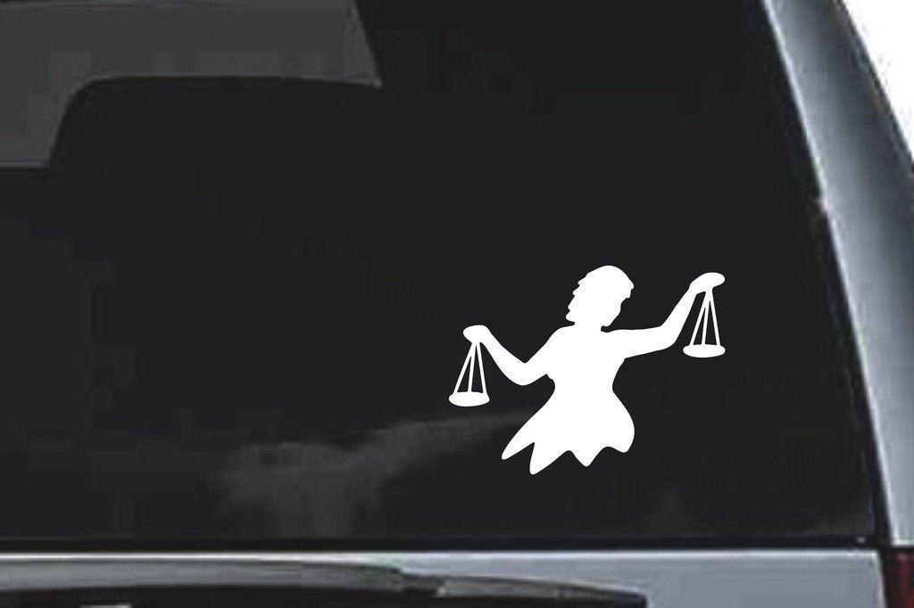 Picniva Libra Sty4 Vinyl Car Window Decal, Approx 5 in