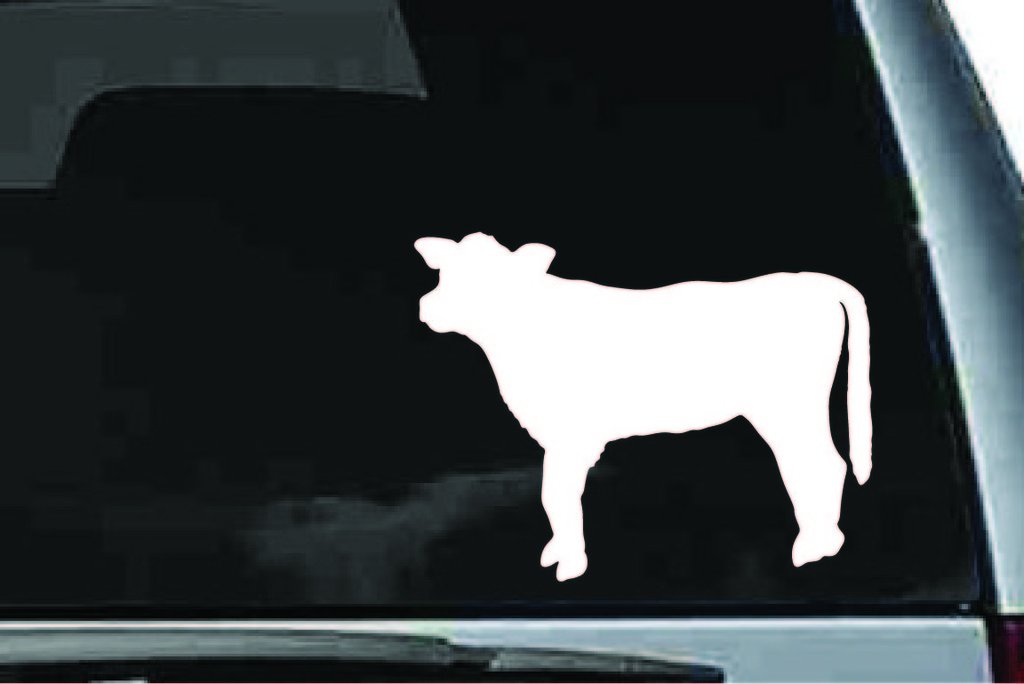 Picniva Cow Sty98 Vinyl Car Window Decal, Approx 5 in