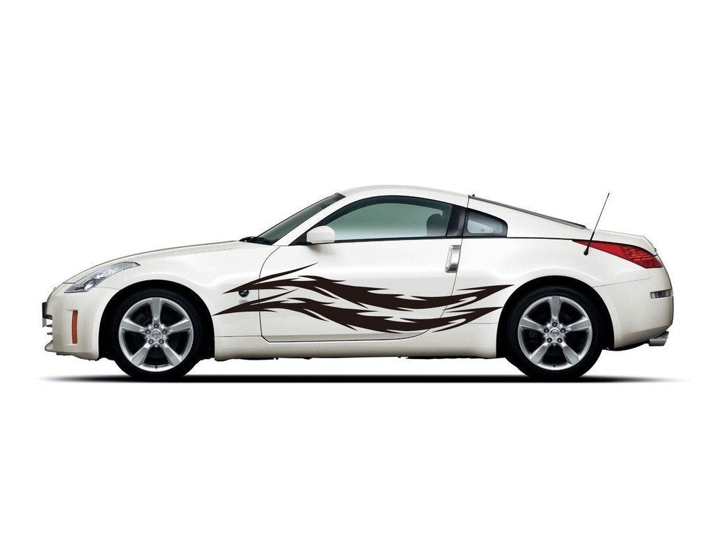 Picniva sty460 Car Body Side Stripes Vinyl Graphics Sticker Decals 2 Pcs