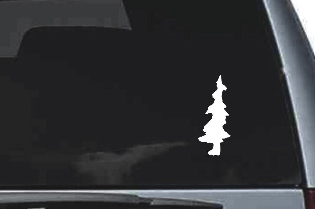 Picniva Tree Sty2 Vinyl Car Window Decal, Approx 5 in