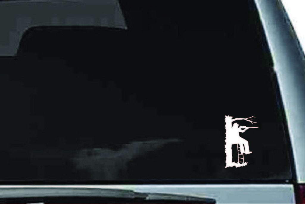 Picniva Deer Hunter Sty2 Vinyl Car Window Decal, Approx 5 in