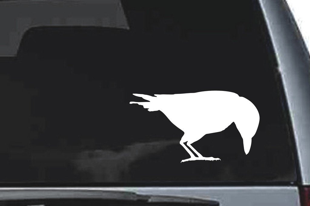 Picniva Raven Sty8a Vinyl Car Window Decal, Approx 5 in