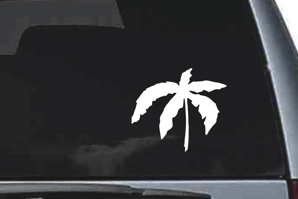 Picniva Palm Sty38 Vinyl Car Window Decal, Approx 5 in