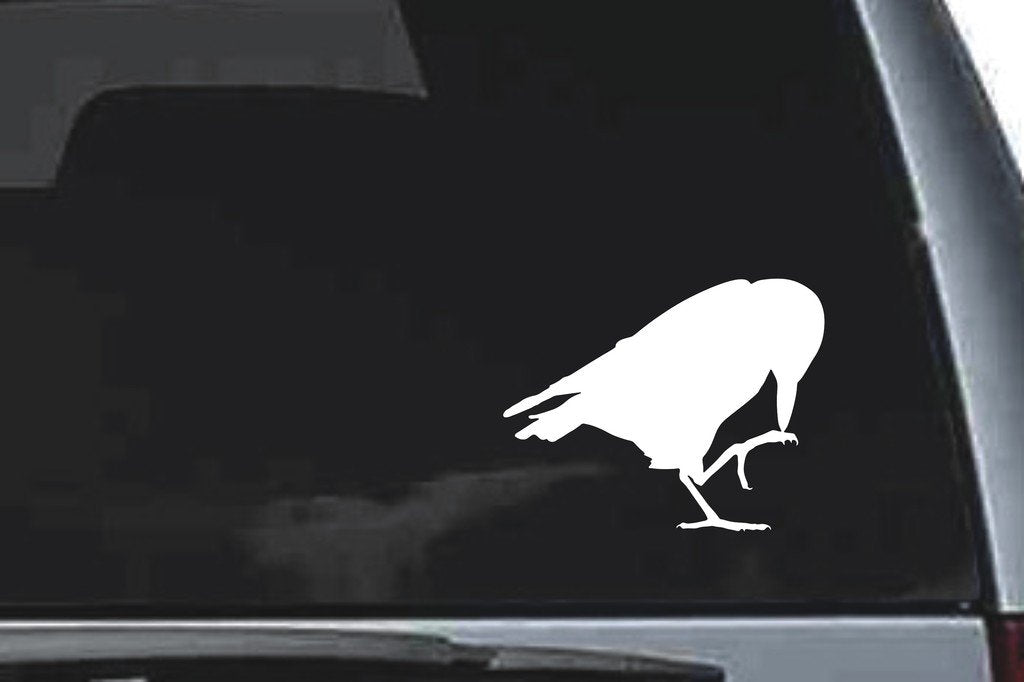Picniva Raven Sty6a Vinyl Car Window Decal, Approx 5 in