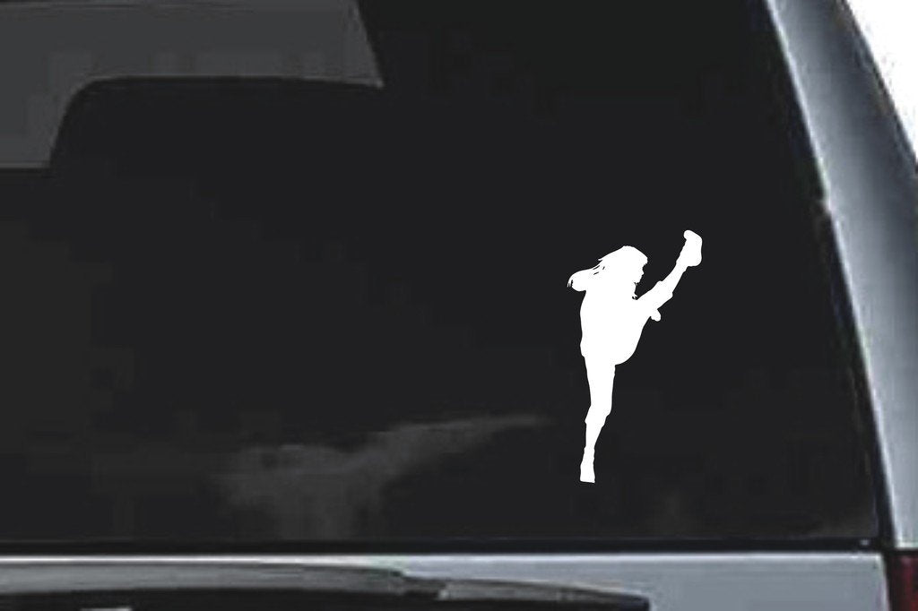 Picniva Snap Kick Vinyl Car Window Decal, Approx 5 in