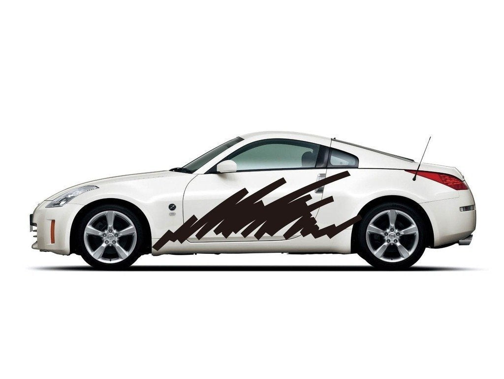 Picniva Style 244 Racing Side Stripe Vinyl Decals, 20 x 61 in, 2 Pc