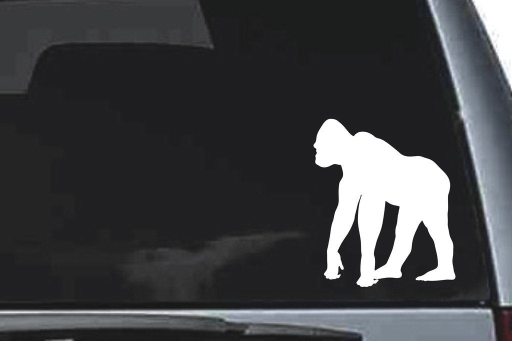 Picniva Gorilla Sty5 Vinyl Car Window Decal, Approx 5 in