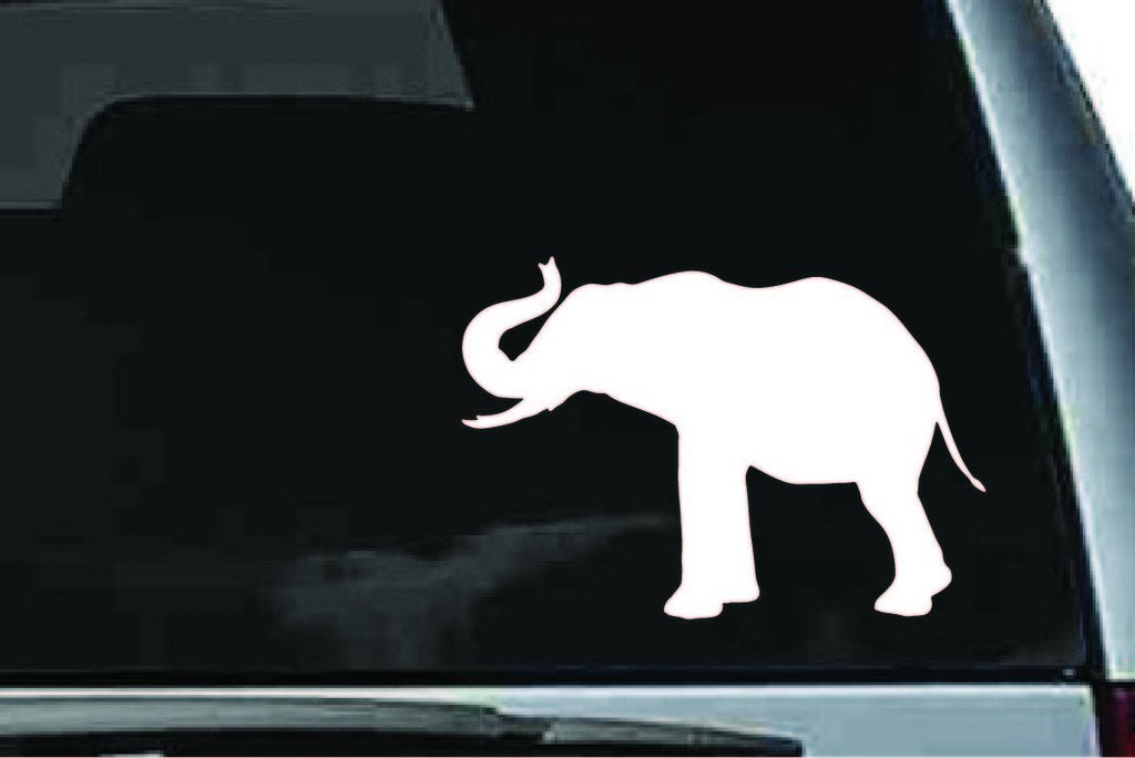 Picniva Elephant Sty15 Vinyl Car Window Decal, Approx 5 in