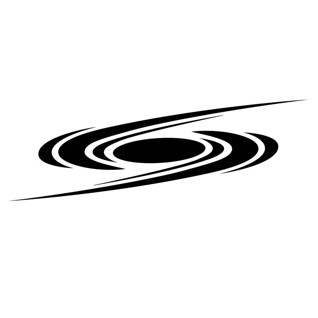 Picniva sty287 Racing Car Body Side Stripes Sticker Decal 2 Pcs