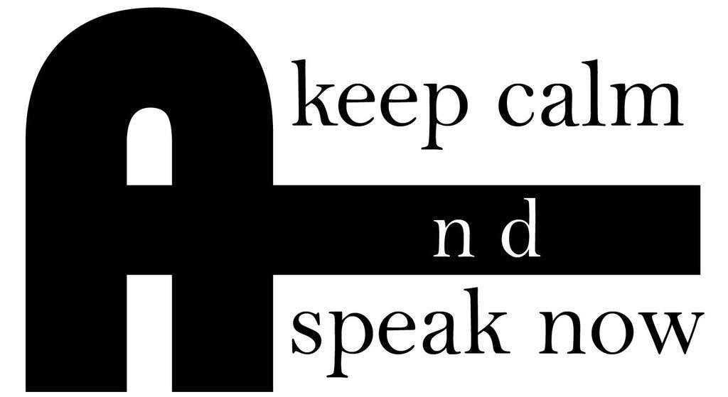 Picniva Keep Calm And Speak Now Quote Removable Vinyl Wall Decal - Color: keep calm and speak now