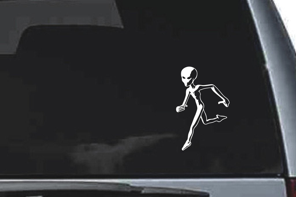 Picniva Alien Sty2 Vinyl Car Window Decal, Approx 5 in