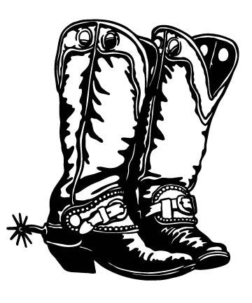 Picniva Boots Style 3 Removable Vinyl Wall Decal - Color: boots style3