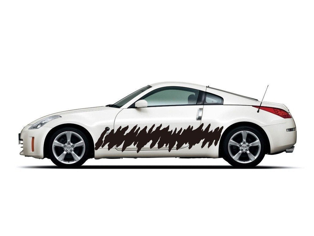 Picniva Style 434 Racing Side Stripe Vinyl Decals, 18 x 80 in, 2 Pc