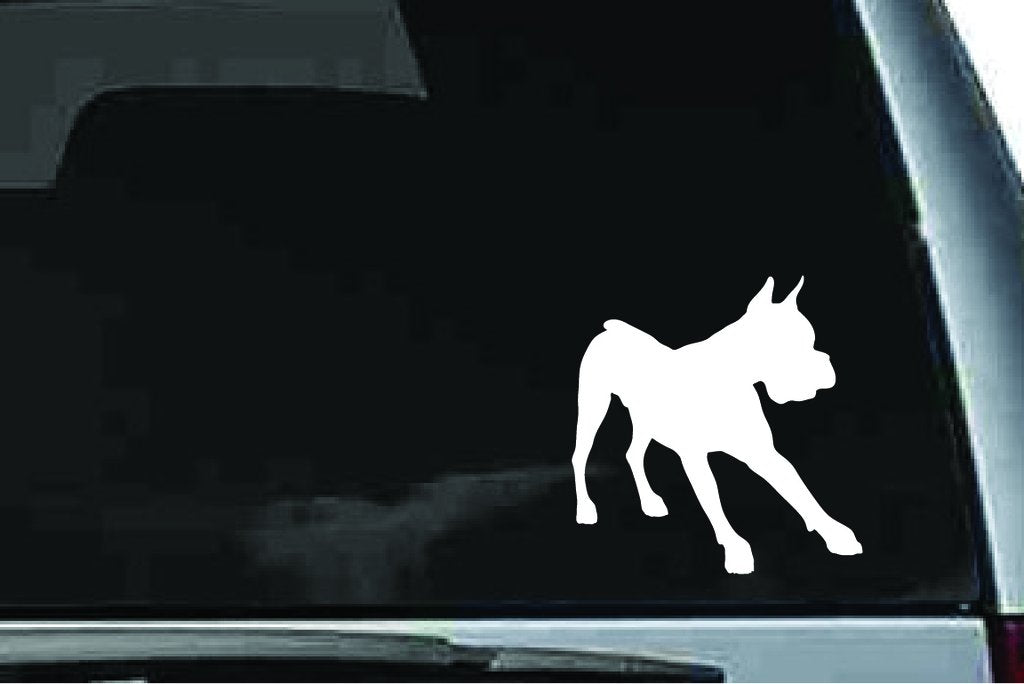 Picniva Boxer Dog Sty35 Vinyl Car Window Decal, Approx 5 in