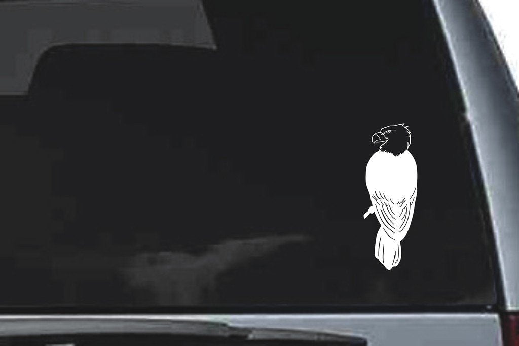 Picniva Eagle Sty3 Vinyl Car Window Decal, Approx 5 in