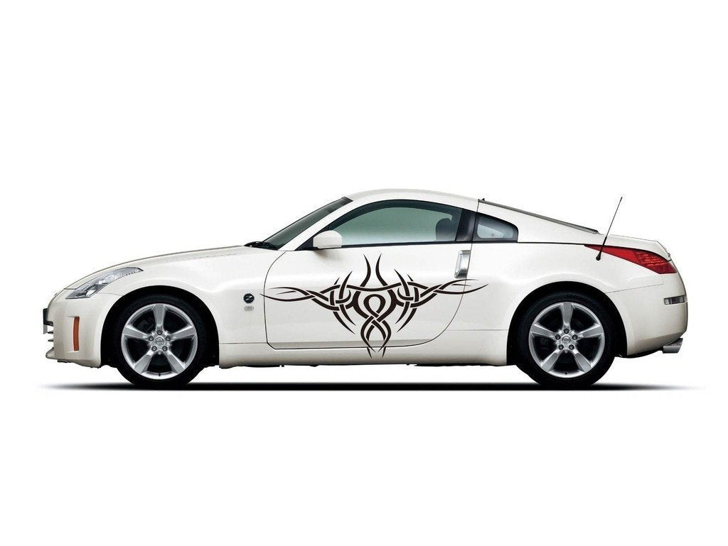 Picniva Style 406 Racing Side Stripe Vinyl Decals, 22 x 38 in, 2 Pc