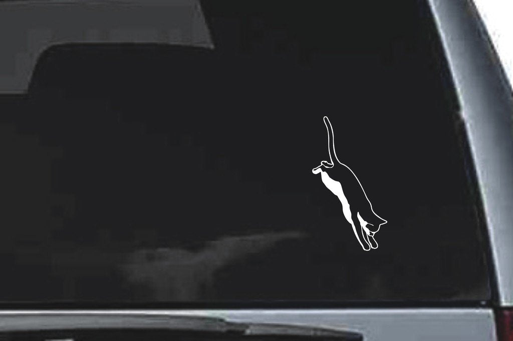 Picniva Cat Sty30 Vinyl Car Window Decal, Approx 5 in