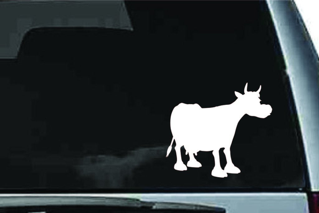 Picniva Cow Sty6a Vinyl Car Window Decal, Approx 5 in