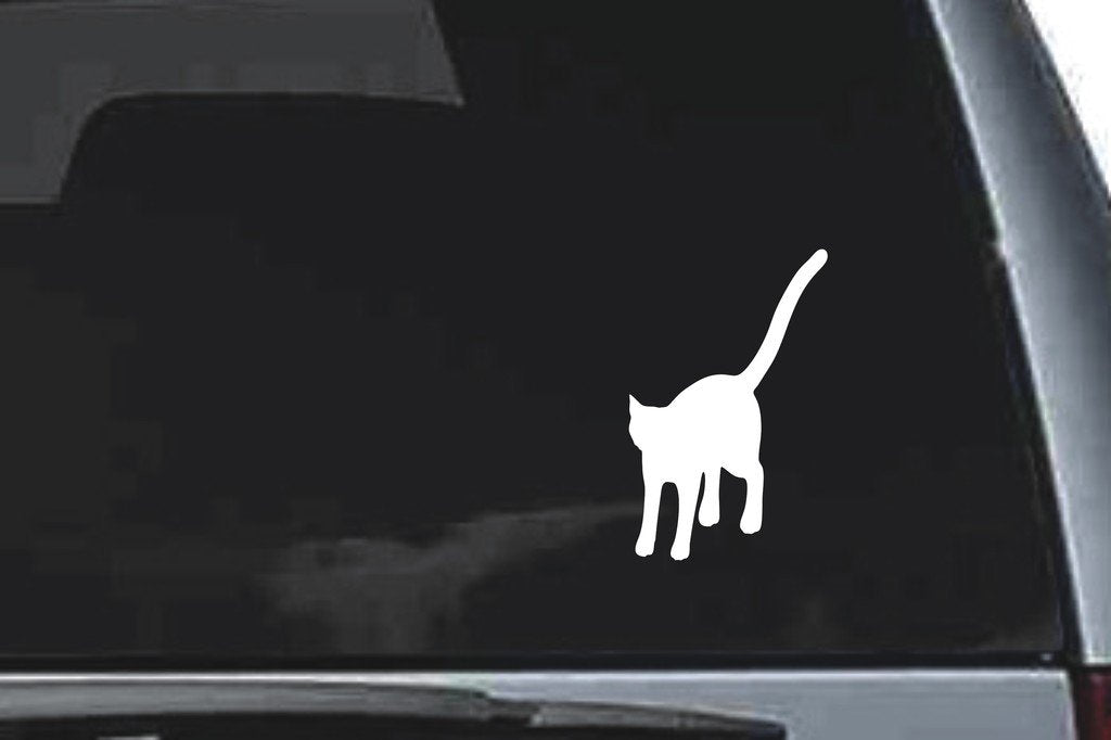 Picniva Cat Sty32a Vinyl Car Window Decal, Approx 5 in