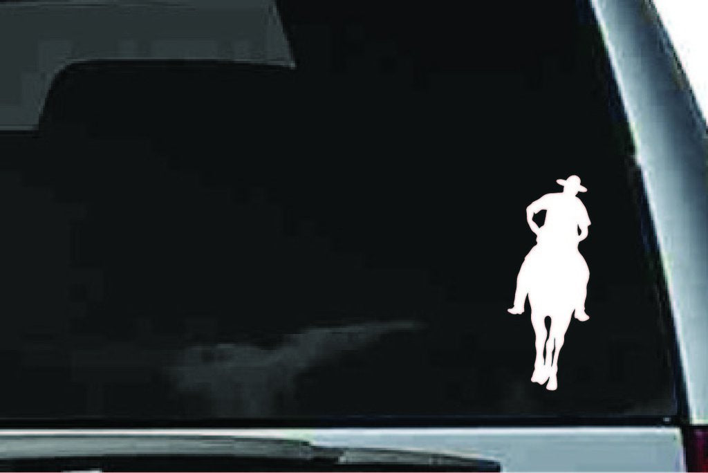 Picniva Horse Rider Sty22 Vinyl Car Window Decal, Approx 5 in