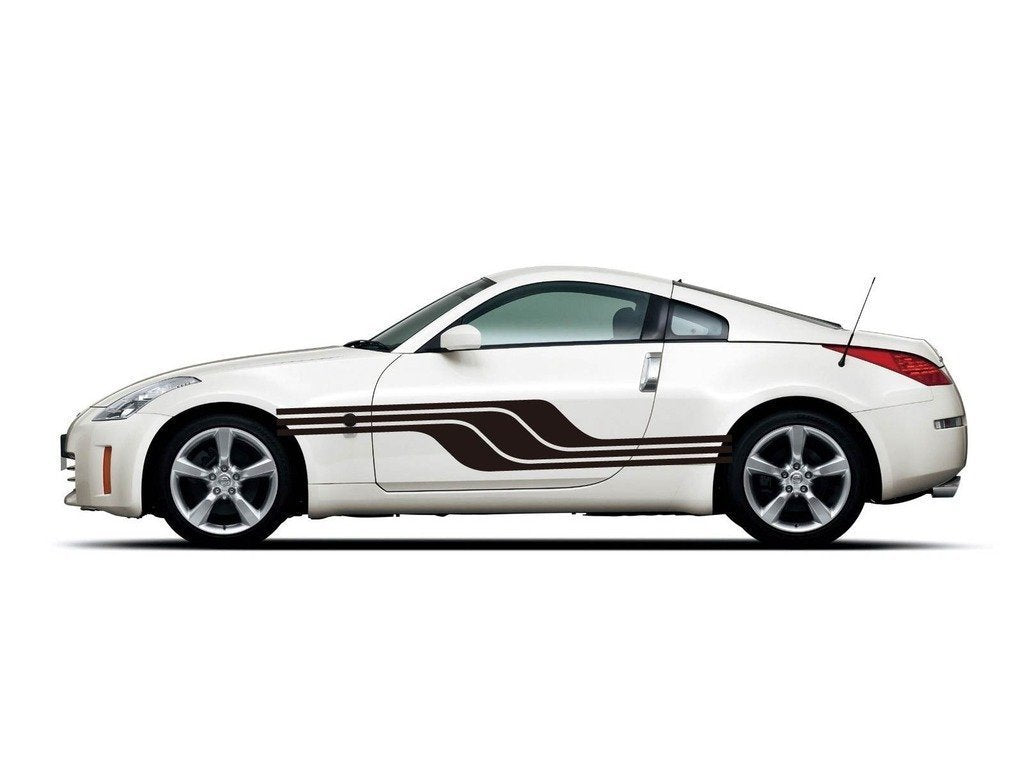 Picniva Style 531 Racing Side Stripe Vinyl Decals, 22 x 150 in, 2 Pc