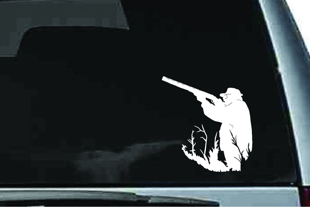 Picniva Standing Hunter Sty22 Vinyl Car Window Decal, Approx 5 in