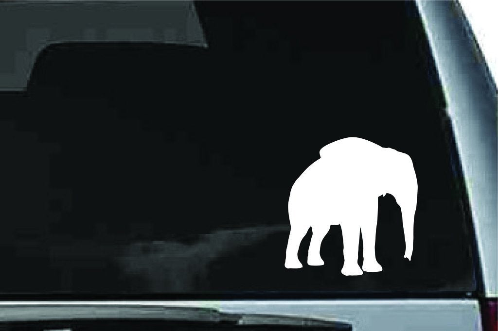 Picniva Elephant Baby Sty1 Vinyl Car Window Decal, Approx 5 in