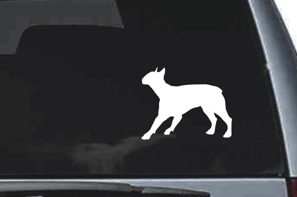 Picniva Bull Terrier Dog Sty14 Vinyl Car Window Decal, Approx 5 in