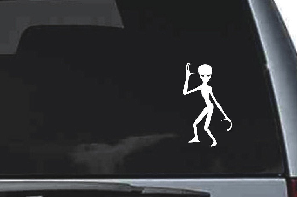 Picniva Alien Sty17a Vinyl Car Window Decal, Approx 5 in